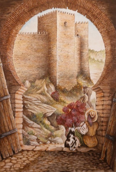 Looking out from Puerta Agua c17th century